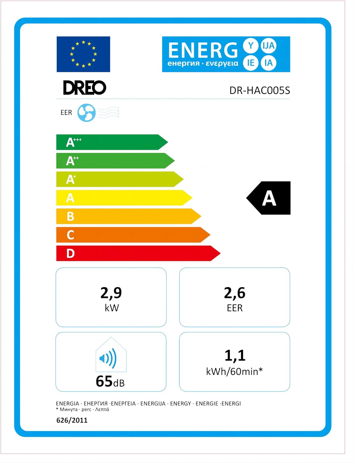 Climatiseur mobile Dreo 10 000 BTU