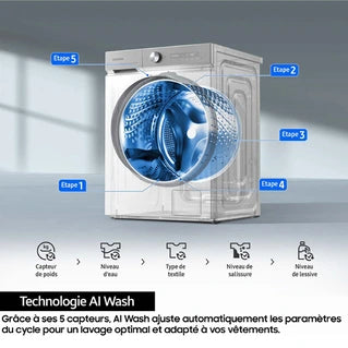 Lave-linge hublot Samsung WW11DB7B94GB BESPOKE AI