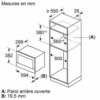 Micro-ondes mono-fonction Siemens BF722L1B1