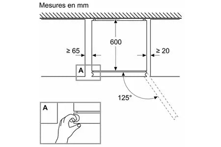 Réfrigérateur congélateur en bas Siemens KG36N2LCF