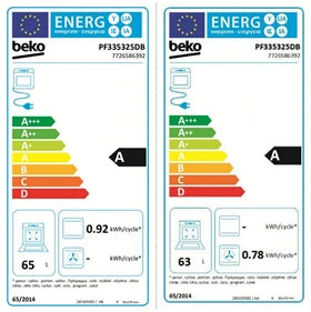 Piano de cuisson Beko Piano de cuisson gaz 159l 7 feux noir pf335325db