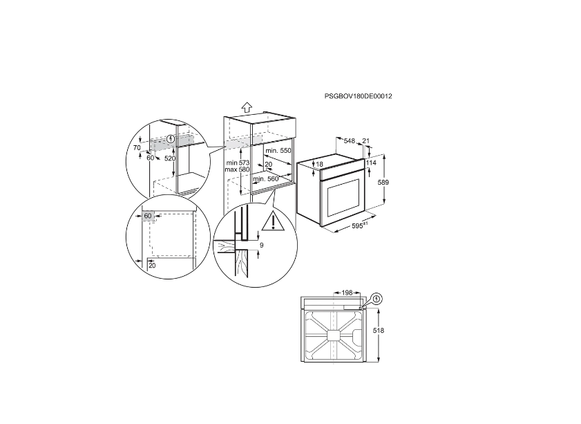 Four encastrable Electrolux EDF4P46X2 Inox