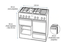 Piano de cuisson Leisure CK110F324K
