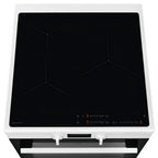 Cuisinière induction Electrolux SurroundCook LKI64890BW - Cuisinière - pose libre - largeur : 59.6 cm - profondeur : 60 cm - hauteur : 85 cm - avec système auto-nettoyant - blanc