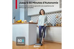 Aspirateur laveur Ultenic AC Élite, Aspirateur Balai Laveur sans Fil, Nouvelle version améliorée, 1.15L Grand Réservoir, Humide et Sec 3 en 1, 50min d'Autonomie, 15Kpa, Écran