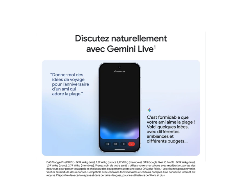 Smartphone Google Pixel 10 Pro 256 Go Noir Volcanique