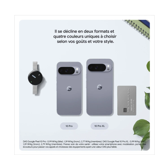 Smartphone Google Pixel 10 Pro 256 Go Porcelaine