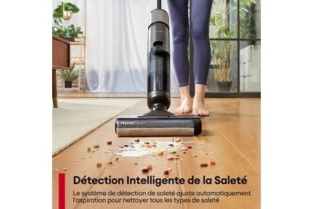 Aspirateur laveur Ultenic AC Élite, Aspirateur Balai Laveur sans Fil, Nouvelle version améliorée, 1.15L Grand Réservoir, Humide et Sec 3 en 1, 50min d'Autonomie, 15Kpa, Écran