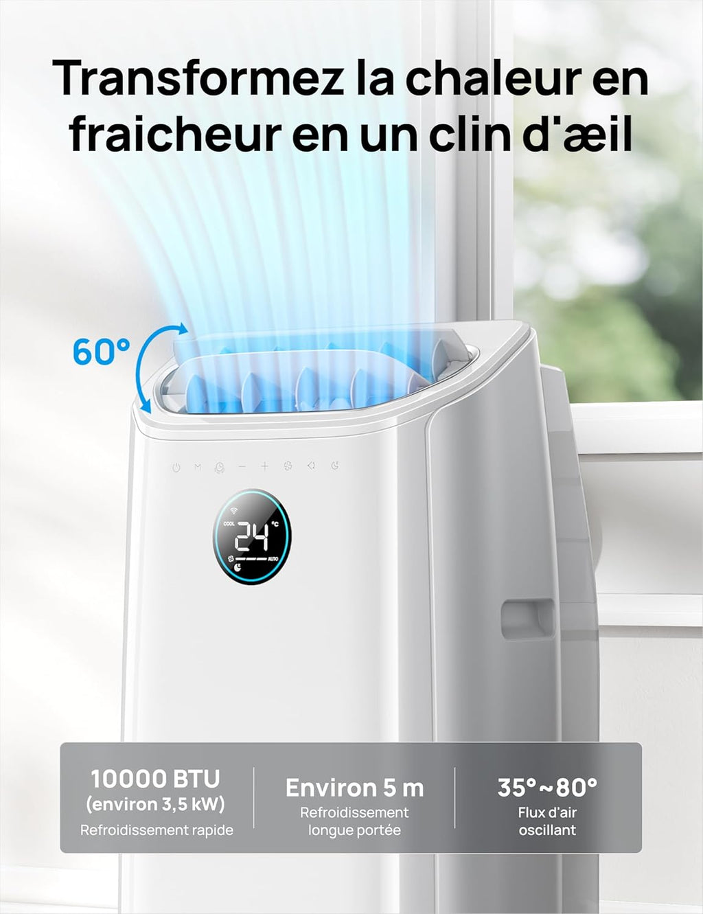 Climatiseur mobile Dreo 10 000 BTU