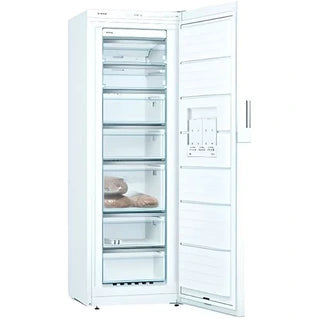 Congélateur armoire Bosch Serie | 4 GSN33VWEP - Congélateur - vertical - largeur : 60 cm - profondeur : 65 cm - hauteur : 176 cm - 225 litres - classe E - blanc