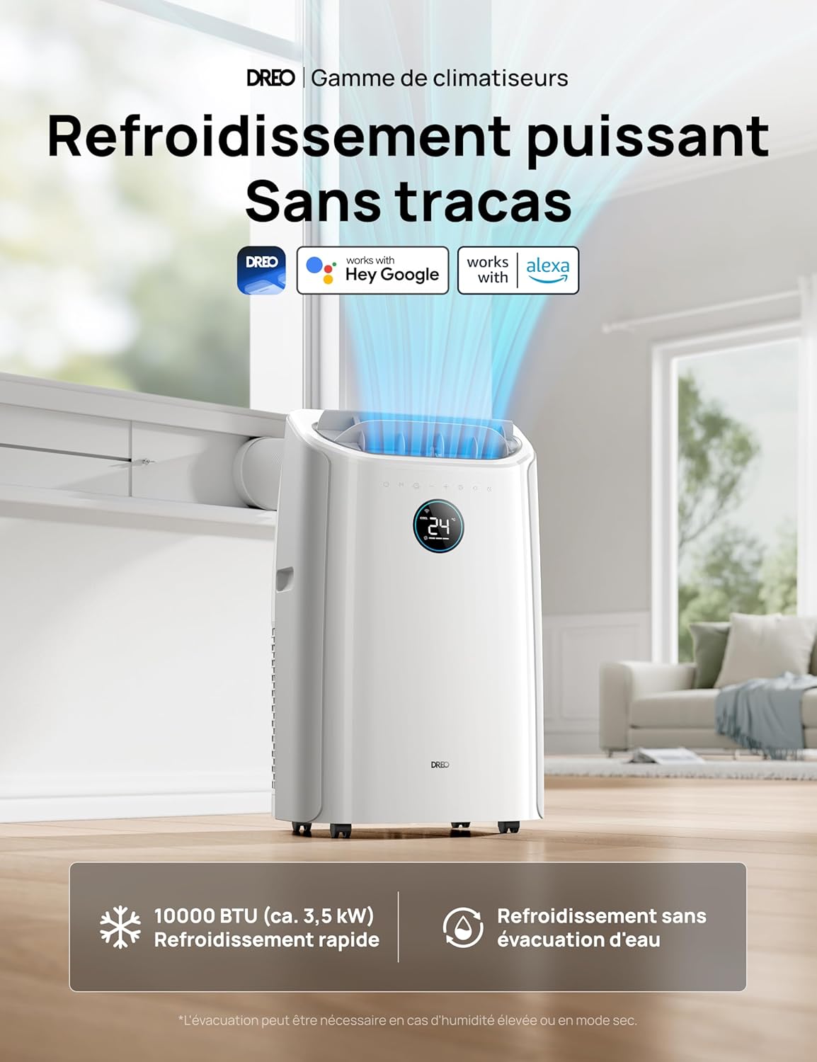 Climatiseur mobile Dreo 10 000 BTU
