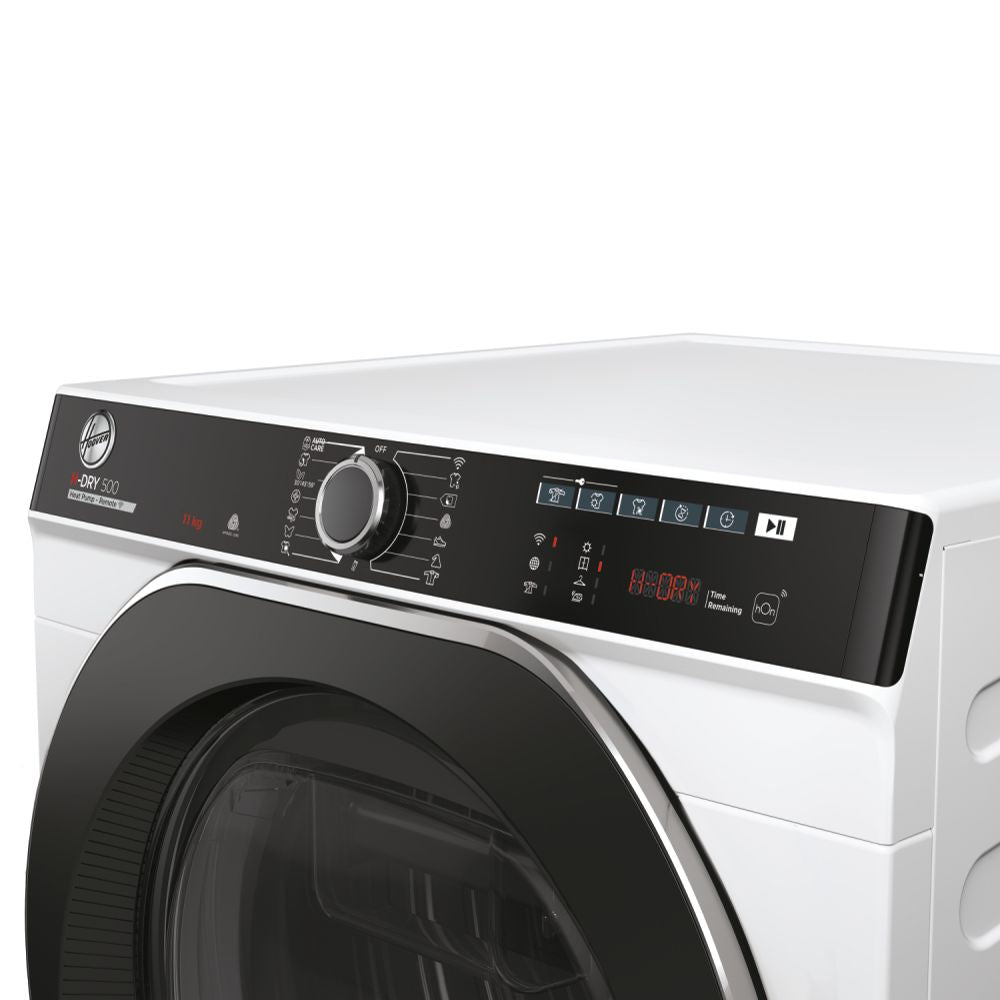 Sèche-linge HOOVER SECHE-LINGE POMPE A CHALEUR HOOVER NDPEH11A2TCBEXSS H-DRY 500 - 11 KG - MOTEUR STANDARD - CLASSE A++ - CONNECTE - BLANC