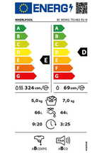 Lave-linge séchant WHIRLPOOL ENCASTRABLE - BIWDWG751482EUN