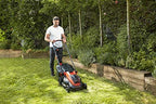 Tondeuse électrique BLACK & DECKER BLACK+DECKER TONDEUSE 38 CM SANS FIL, TONDEUSE À GAZON ELECTRIQUE 36V AVEC 2 BATTERIES 36V 2 AH, 6 HAUTEURS RÉGLABLES 20, 30, 40, 50, 60 ET 70 MM, CHA